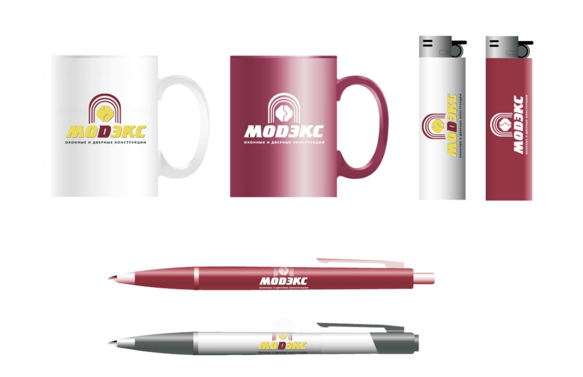 Разработка логотипа и фирменного стиля для компании Модекс